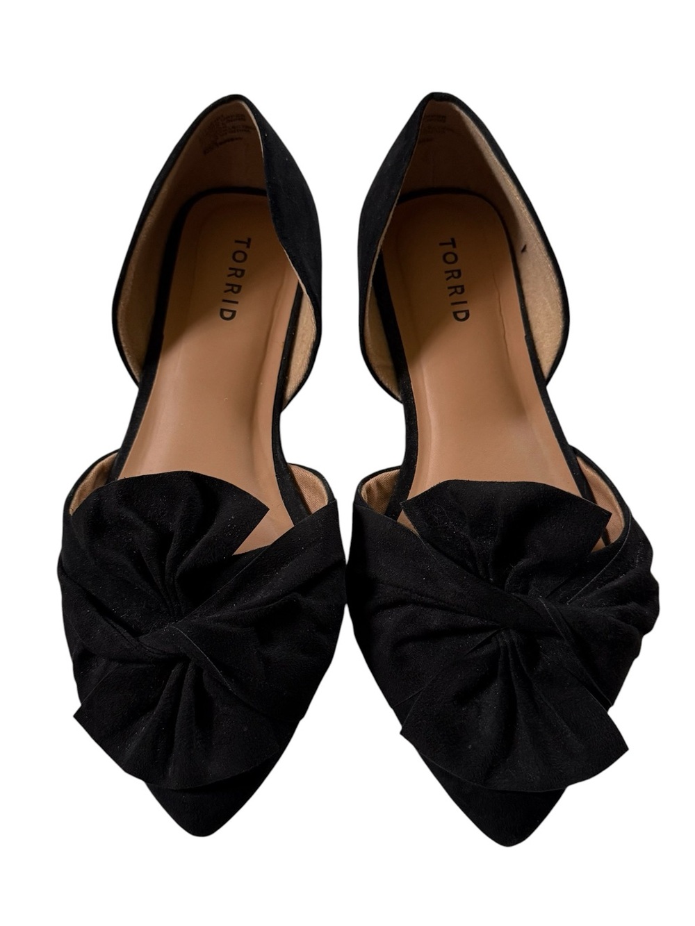 Torrid Twist Bow D'Orsay Flat Pointed Shoes Women’s Size 9WW